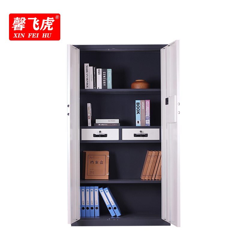 馨飞虎保密文件柜密码锁指纹锁机密档案柜通门二抽/台高清大图