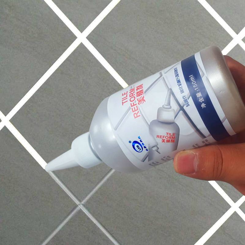 瓷砖美缝剂白色防水防霉勾缝剂地板砖缝隙填缝剂玻璃胶水性配方白色