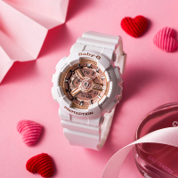 卡西欧(CASIO)通用手表 BABY-G 防震防水双显运动手表电子表女 100m防水 BA-110-7A1