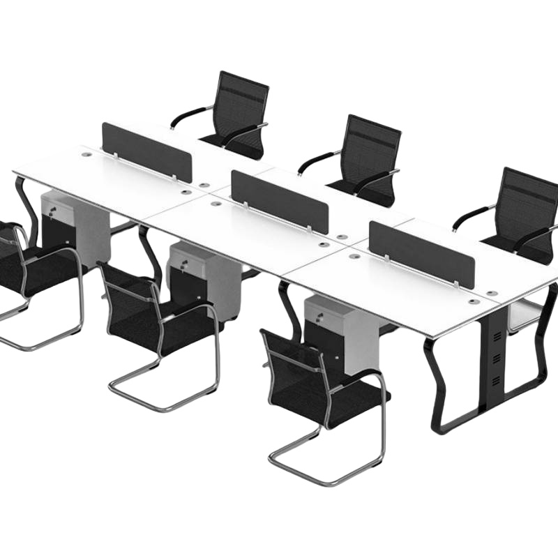 怡卓欧 办公桌 六人位组高清大图