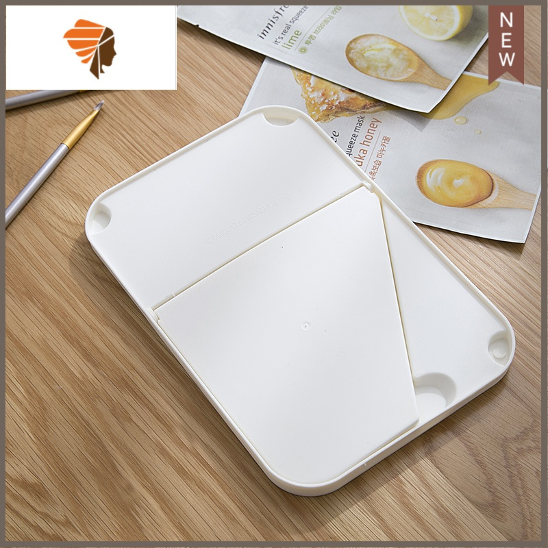 桌面台式简易梳妆镜子韩国女折叠便携方形化妆镜小镜子化妆镜桌面三维