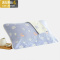 [正面毛圈+背面纱布][一对装]棉透气股纱枕巾粉红天蓝灰色 三维工匠