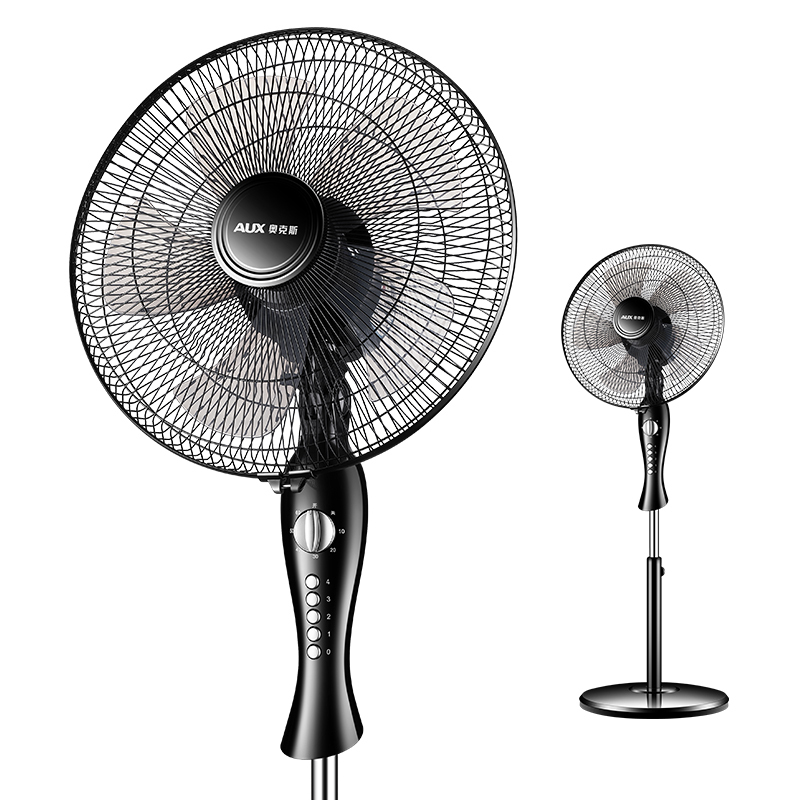 aux/奥克斯电风扇落地扇家用宿舍台立式风扇机械版摇头电扇工业电扇