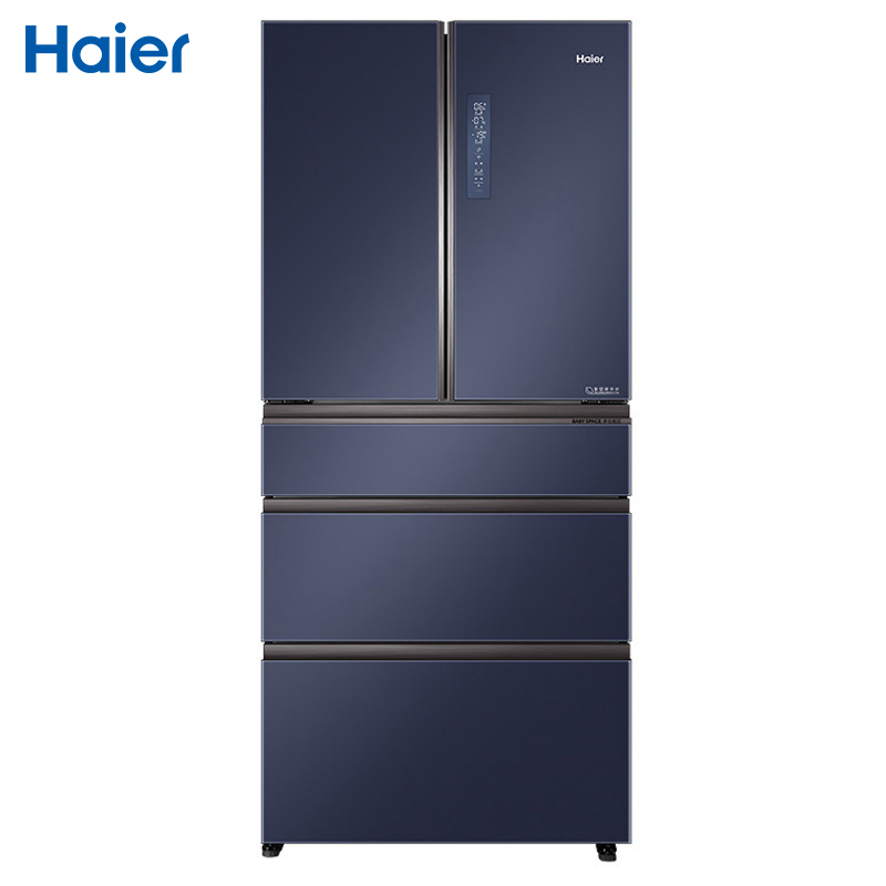 海尔(Haier)521升 法式多门冰箱 变频无霜 阻氧干湿分储 母婴空间 全空间保鲜电冰箱 BCD-521WSGKU1