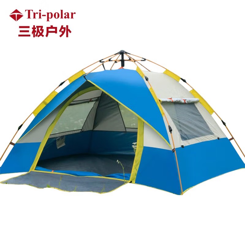 三极 TP2303 三窗全通透式单层帐篷 200*210*135cm 3-4人高清大图
