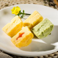 穆桂英美食绿豆冰糕正宗传统糕点点心流心抹茶零食无锡特产绿豆饼4盒装4种口味共4盒