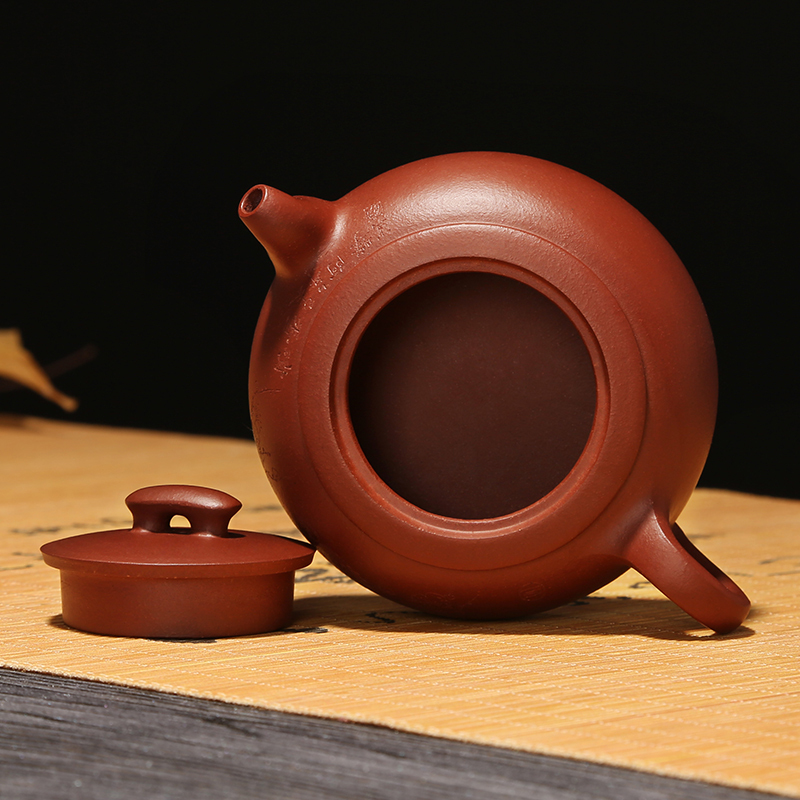金镶玉 曹静玲老师手作 名家手工宜兴紫砂壶 刻绘泡茶壶茶具陶瓷功夫紫沙壶带过滤沏茶壶 曹静玲新桥壶