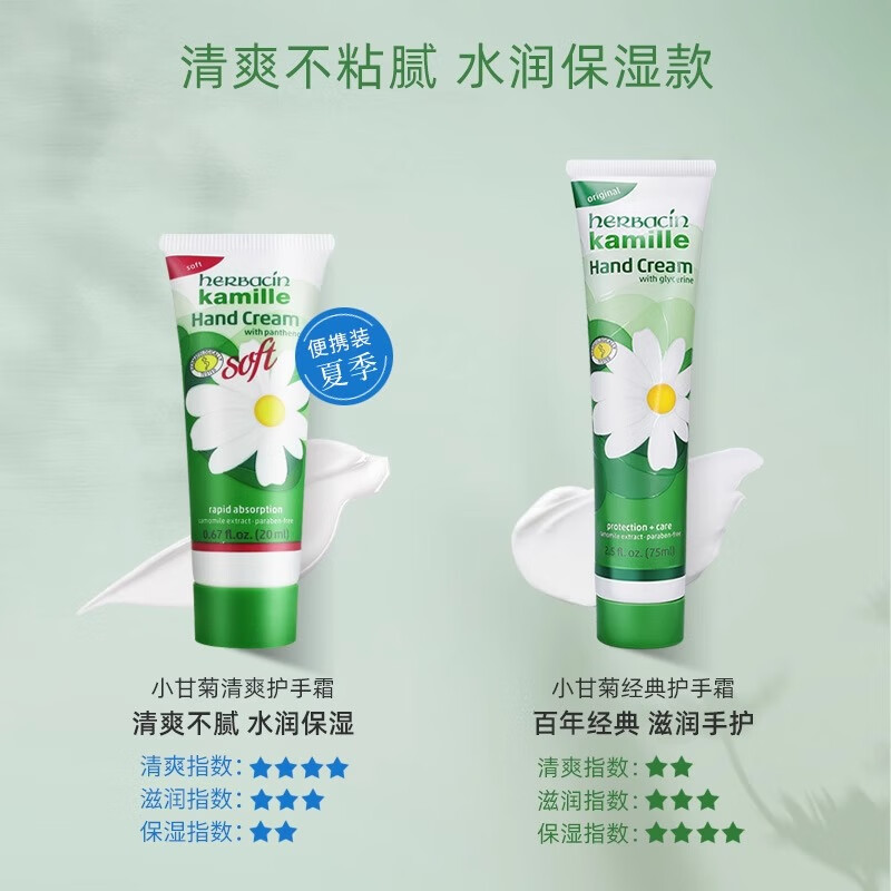 HERBACIN小甘菊清爽护手霜20ml[XGJ504]高清大图