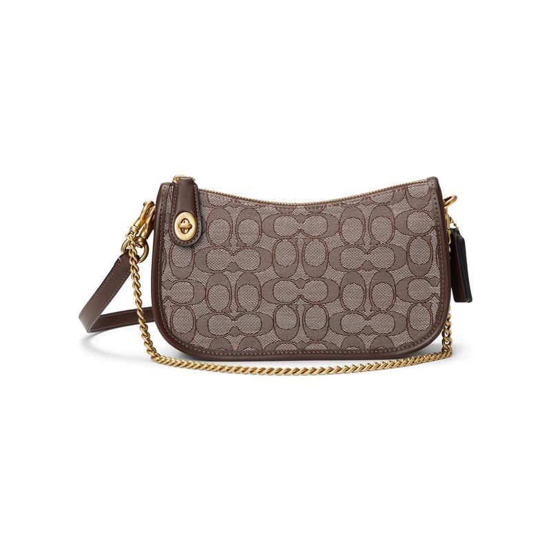 COACH 蔻驰(COACH)女士单肩包斜挎包 Jacquard织纹时尚百搭配饰通勤手提