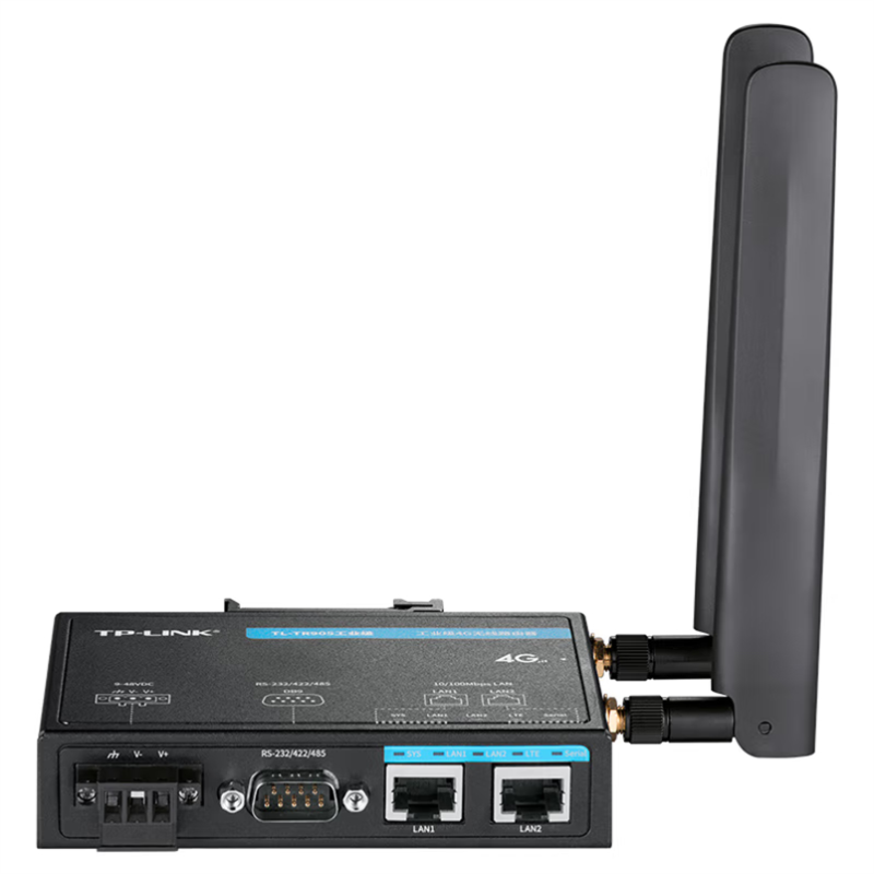 普联 TP-LINK 4G无线路由器插SIM流量卡自动联网高速企业商用 工厂交通TL-TR905工业级