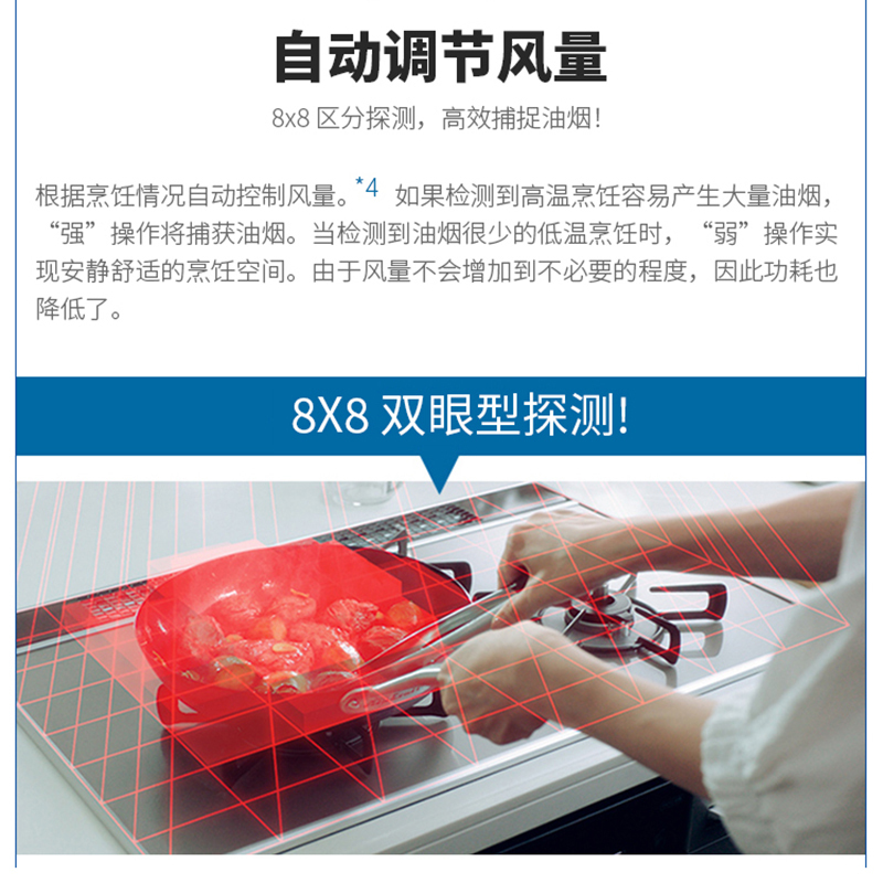 日本进口Rinnai林内TAG系列联动灶具大吸力厨房家用抽油烟机自动清洗油烟分离TAG-REC-AP901 SV金属银高清大图