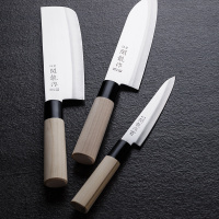 日本进口菜刀关龙作料理寿司刀家用三德刀刺身鱼生刀厨师刀 三德包丁