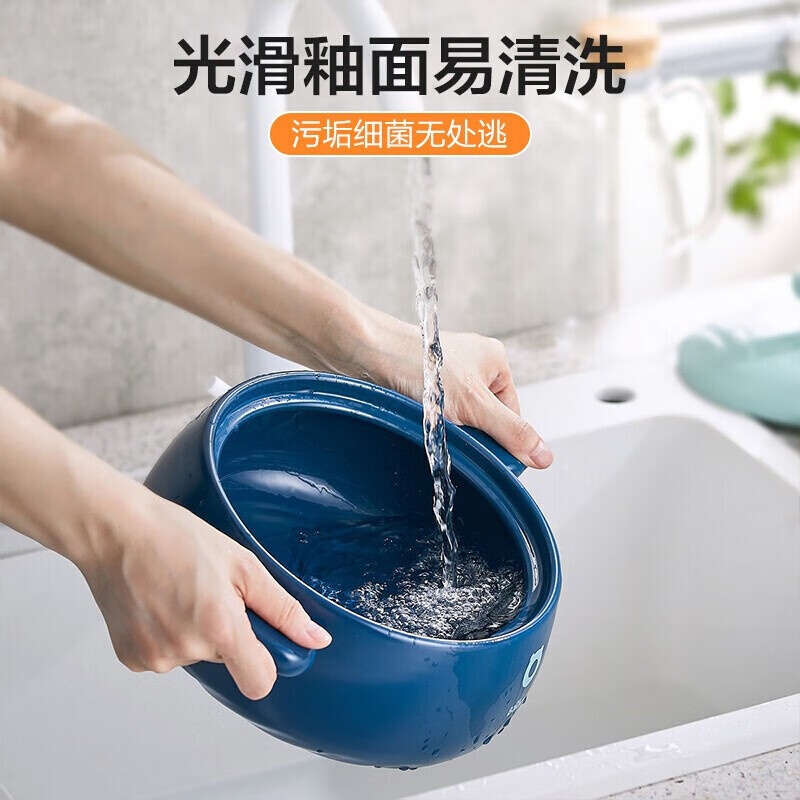 小熊明火砂锅煲汤煲仔饭3.5L砂锅熬药煎药 杏色锅盖 CP-G0026-P02高清大图
