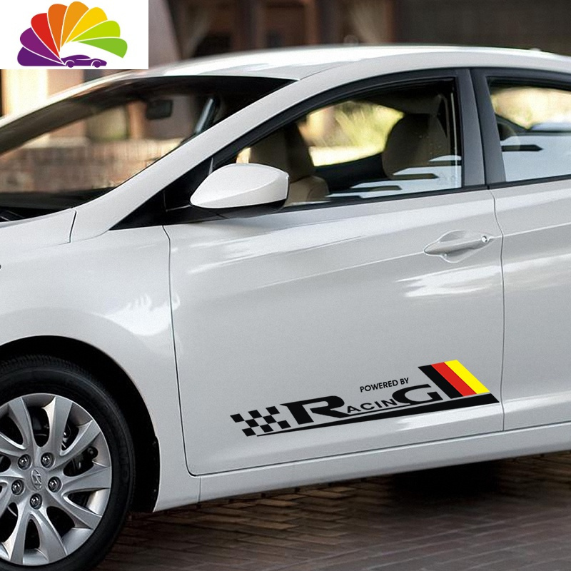 引擎盖车贴车身刮痕个性车贴划痕遮挡改装饰一对装60x10cm白色一对装