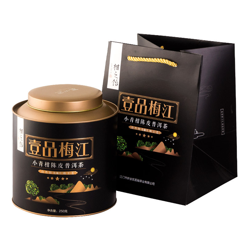 柑之饴 壹品梅江小青柑 新会柑普 黑罐250g