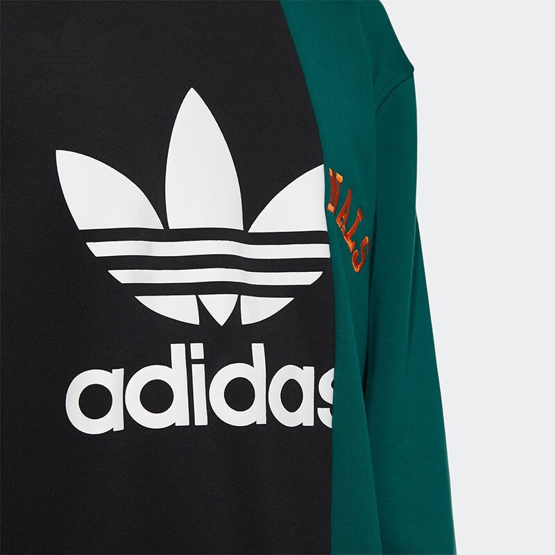 阿迪达斯(adidas)三叶草新款男装运动宽松舒适卫衣圆领套头衫HC0379