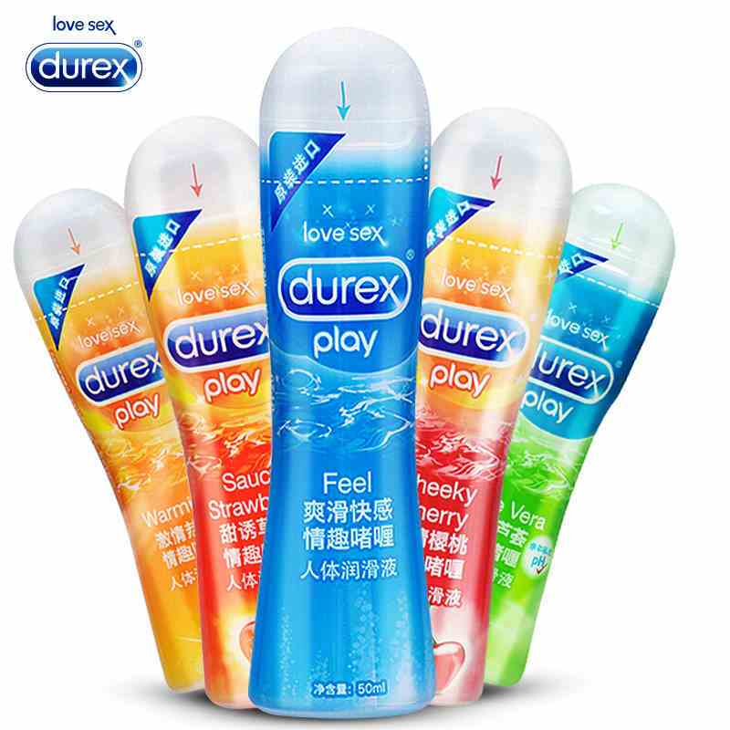 杜蕾斯Durex人体润滑液 热感装50ml+快感装50ml 口阴肛润滑油 进口无香型成人情趣性用品润滑剂