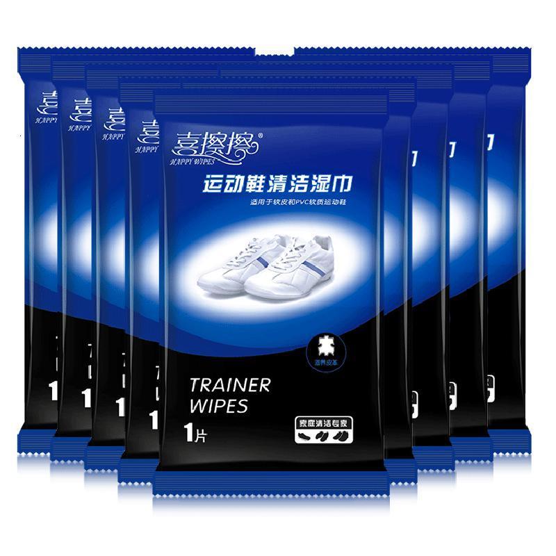 小白鞋去污运动鞋纸巾清洁一擦白 皮鞋擦鞋湿巾100单片便携
