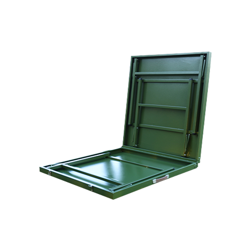 臻远 ZY-ZDZ-07 户外会议作训桌铁皮折叠餐桌指挥作业桌2米高清大图