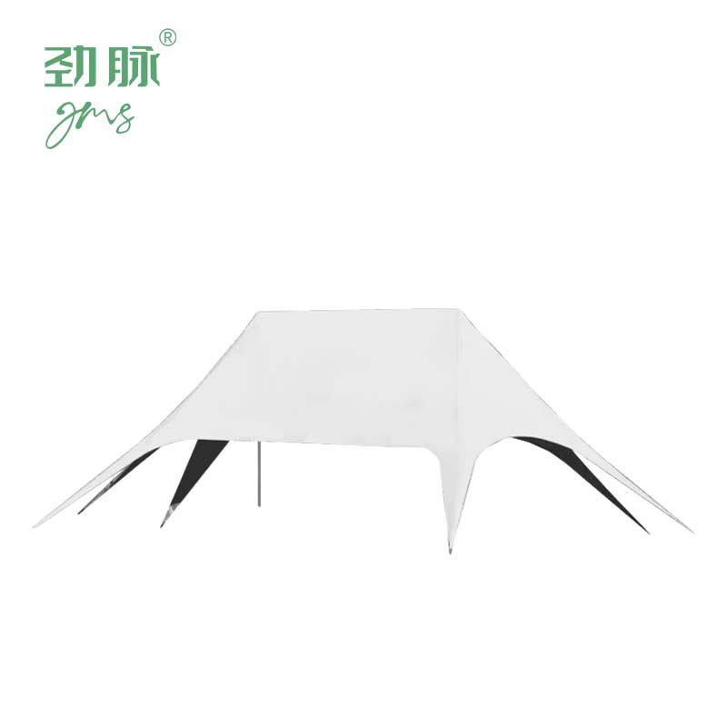 劲脉 双星云顶帐篷 玫红色-13*8*4M 顶高清大图