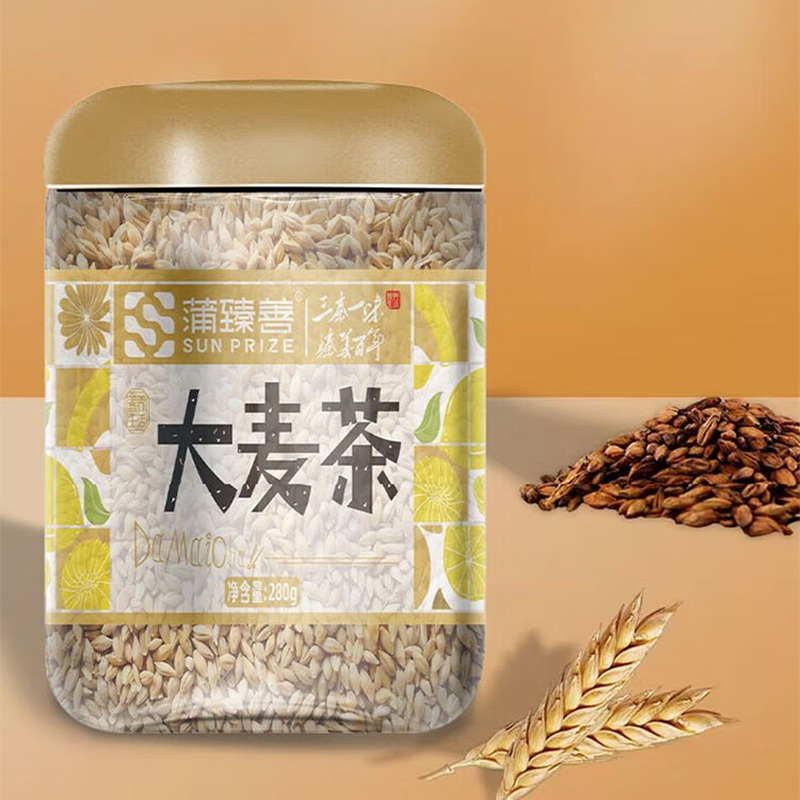 蒲臻善大麦茶谷物精工炒制而成麦香浓郁日常冲泡饮用温润适口280g高清大图