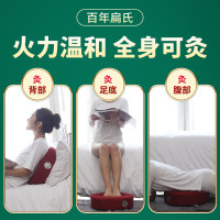 百年扁氏艾草熏蒸坐垫坐灸仪家用全身艾灸九州顺康健康馆艾草坐垫 卡其色+54粒艾柱+滤烟罩+穴位图+隔姜盘+镊子138