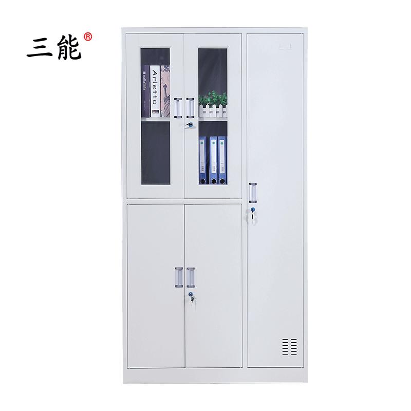 三能 (SAN NENG)加厚铁皮更衣柜 宿舍更衣柜 员工更衣柜 带锁储物柜 其他金属更衣柜 灰白
