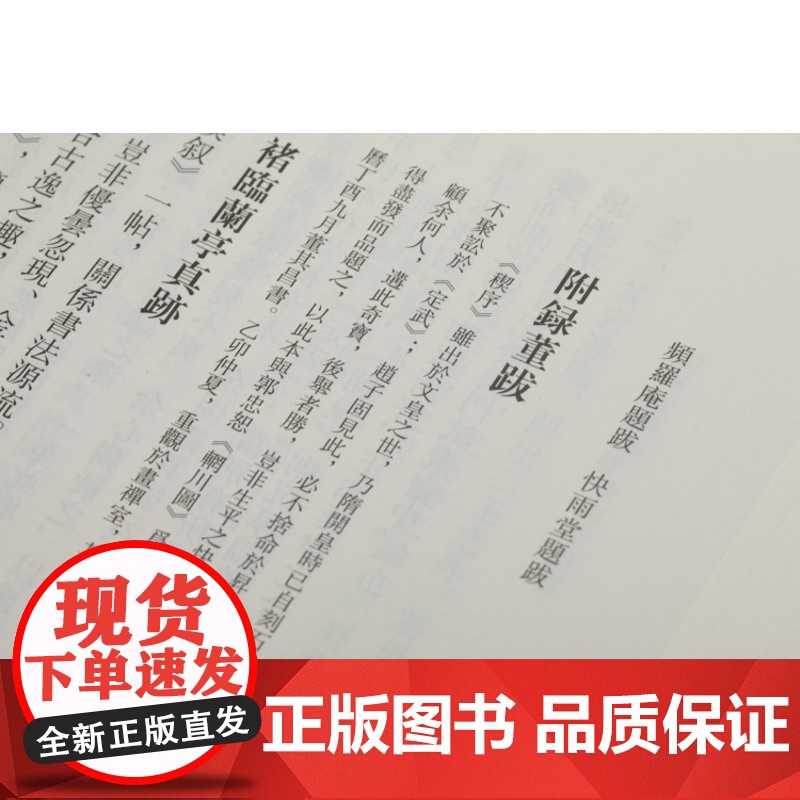 中国书画基本丛书 频罗庵题跋快雨堂题跋 上海书画出版社 艺术理论高清大图