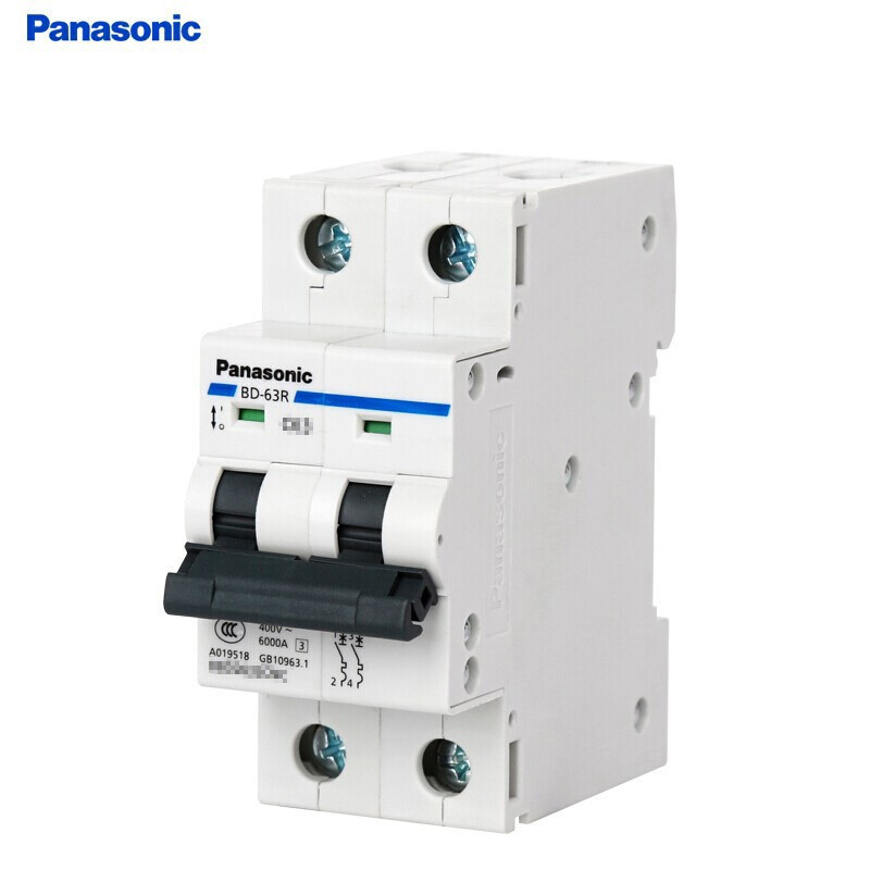 松下(Panasonic)漏电保护器家用双极小型漏电开关20A16A32A63A漏电断路器BBDE26331CNC