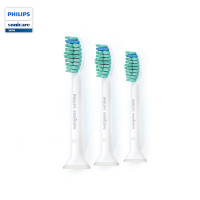 飞利浦(PHILIPS)电动牙刷头 基础洁净 3倍清除牙菌斑 3支装HX6013适配钻石3系HX51/HX3/HX6系列
