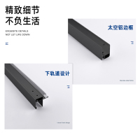 箭牌(arrow)一体式 整体淋浴房一字型 一推一移 两推互移 防爆淋浴房AEO6L1503