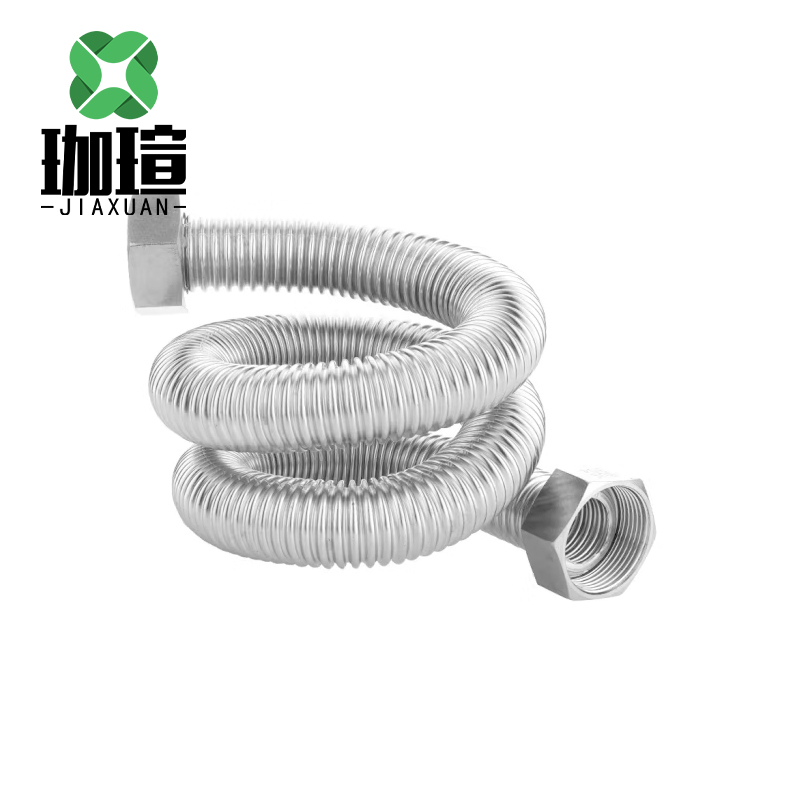 珈瑄 不锈钢波纹管 热水器冷热水管防爆抗压波纹上水软管 DN40*10cm 根高清大图