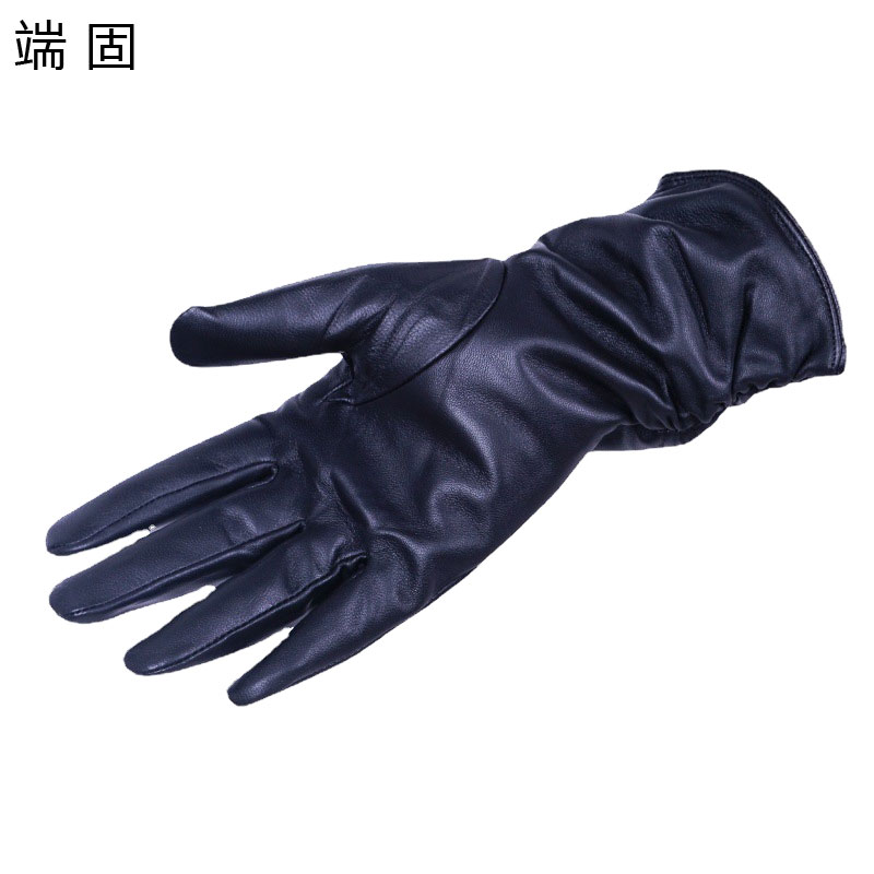 端固女士长款防寒羊皮手套加绒均码D41T/副