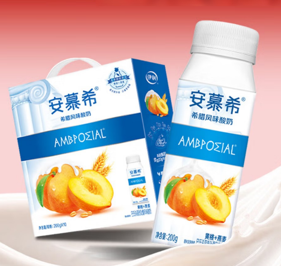 伊利 安慕希 黄桃燕麦 200g*10