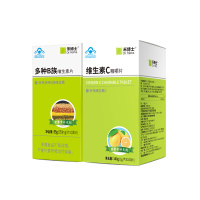 禾博士 多种B族维生素片+维生素C咀嚼片礼盒装 加班熬夜喝酒常备