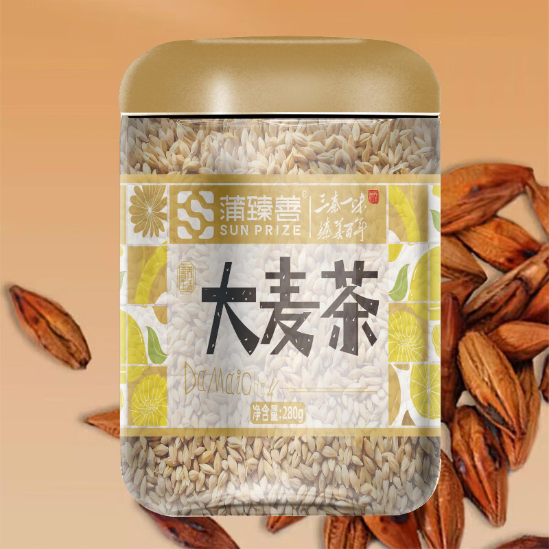 蒲臻善大麦茶谷物精工炒制而成麦香浓郁日常冲泡饮用温润适口280g高清大图