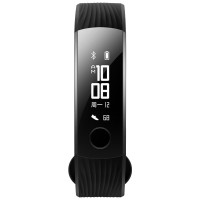 华为荣耀手环3 碳晶黑 NFC版 50米防水 24小时心检测 30天续航 科学睡眠 微信内容显示