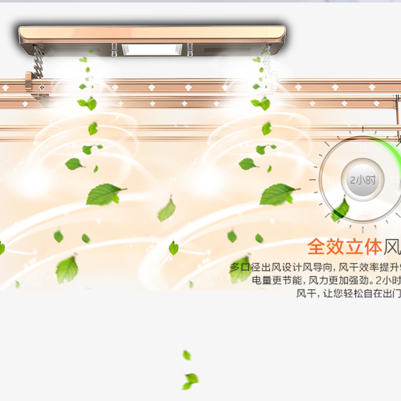 名家 电动晾衣架自动升降消毒智能无线遥控晾衣机MJ-C200-12豪华型