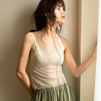 俞兆林春夏性感蕾丝美背吊带背心女防走光裹胸打底带胸垫内衣女
