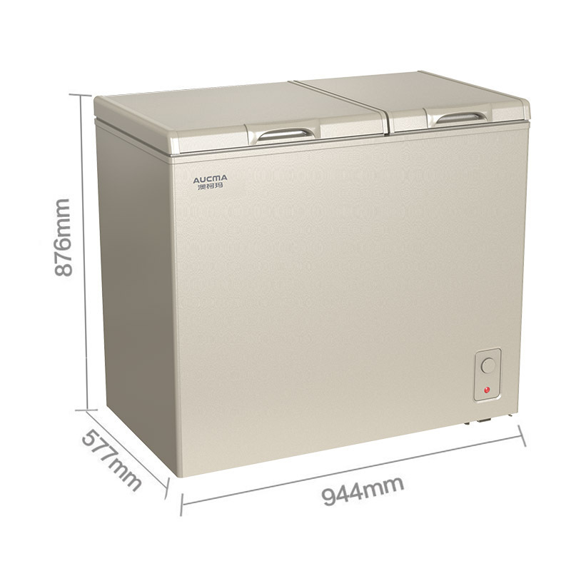 澳柯玛aucmabcd182cst冰柜双温小型冷藏冷冻家用商用铜管