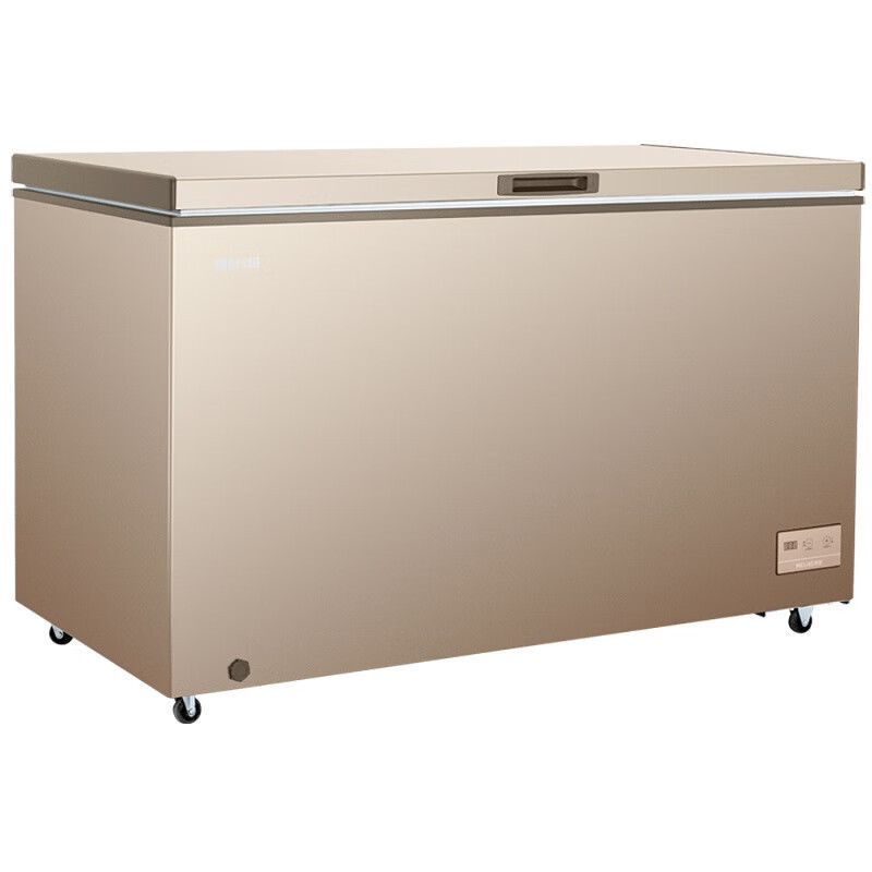 美菱(MELNG) BC/BD-426DTE 顶开门金色冰柜一级能效 家用商用大冷柜 强劲冷冻 咖啡金426升