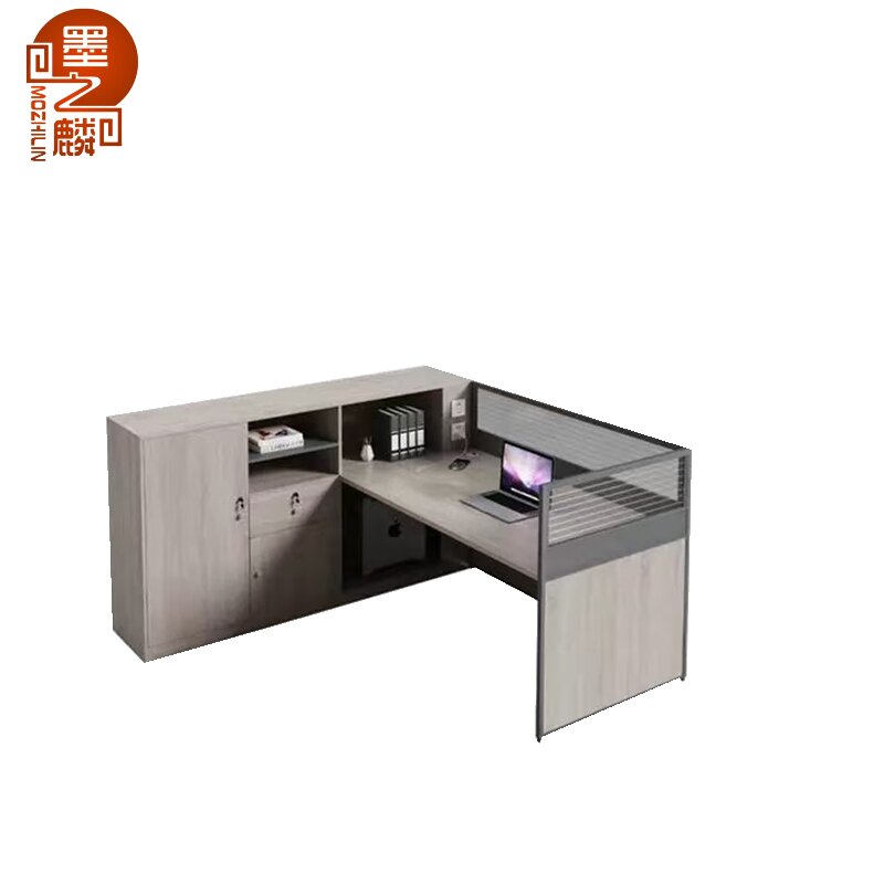 墨之麟办公桌(屏风工位)1950*1500*1100mm/张高清大图