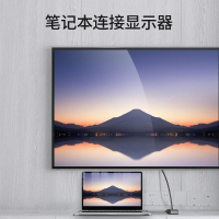 飞利浦Mini DP转HDMI/VGA转换器高清视频转接头苹果雷电接口笔记本投影仪连接器SWR3121D灰色