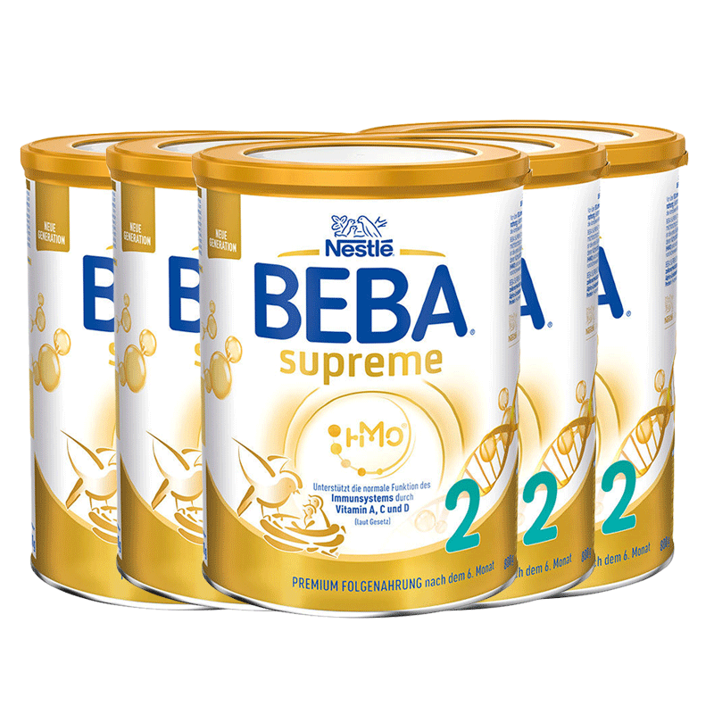 Nestle雀巢BEBA贝巴至尊奶粉2段新版 800g/罐 德国原装进口[1罐装]