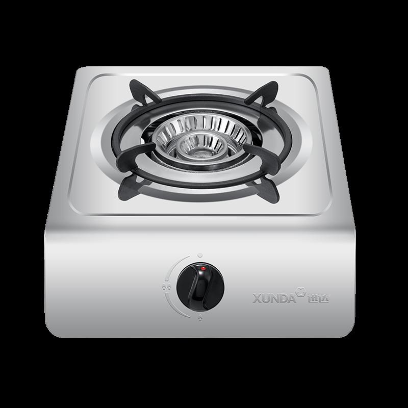 迅达T1猛火燃气灶煤气灶单灶家用不锈钢灶大火力台式天然气炉灶灶台灶具官方旗舰店(天然气)高清大图