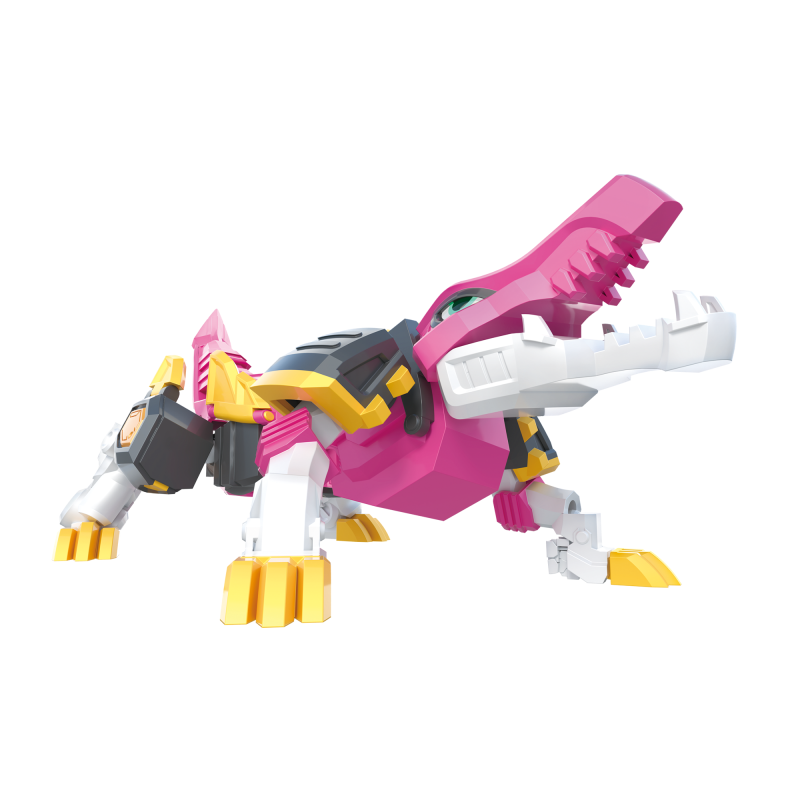 展高正版迷你特工队4兽王力量超兽王8532路茜鳄王特工机甲小款新款