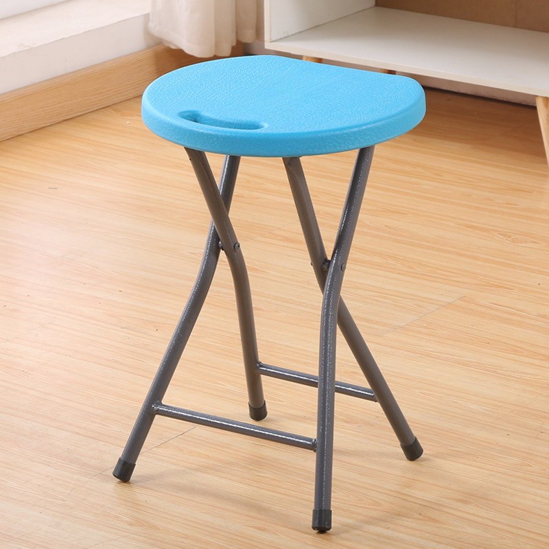 塑料折叠凳子便携家用餐桌成人高圆凳简约现代创意时尚凳折叠椅子
