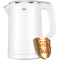 美的(Midea)电水壶MK-HJ1522 304不锈钢家用烧水壶 1.5L小容量电热水壶双层防烫一体无缝内胆
