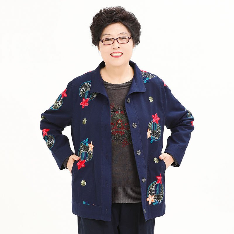 恋名媛200斤中老年女春装外套特体加肥加大码胖妈妈奶奶装胖老太太