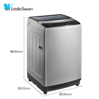 小天鹅（LittleSwan）TB100V60WD 10公斤大容量直驱变频全自动波轮洗脱一体洗衣机 智能控制 大瀑布水流